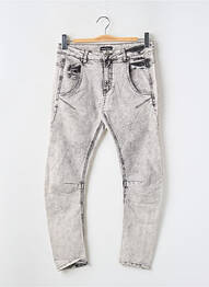 Jeans coupe slim gris ASTRID BLACK LABEL femme