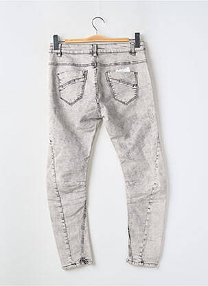 Jeans coupe slim gris ASTRID BLACK LABEL femme