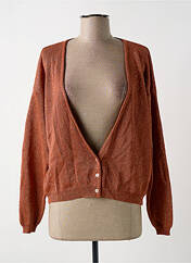Gilet manches longues orange BELLITA pour femme seconde vue