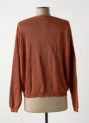 Gilet manches longues orange BELLITA pour femme seconde vue