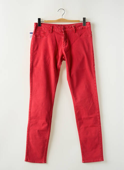 Jeans coupe slim rouge CARS JEANS pour femme
