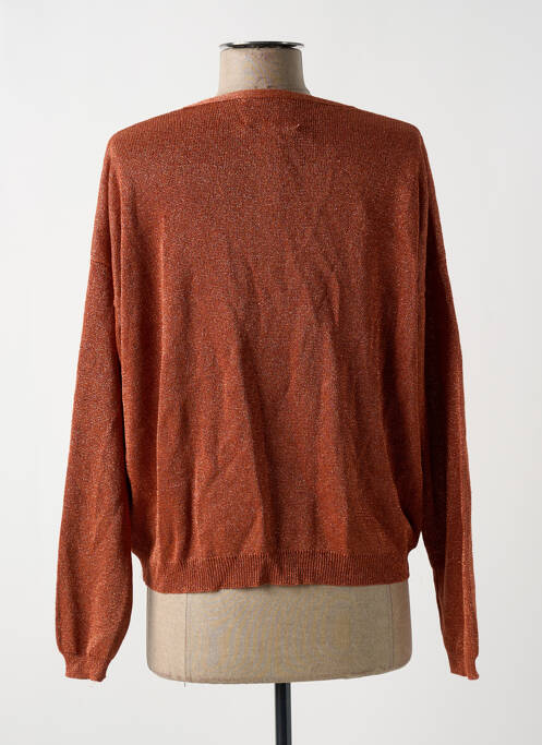 Gilet manches longues orange BELLITA pour femme