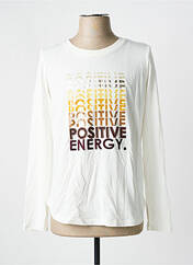 T-shirt blanc S.OLIVER pour femme seconde vue