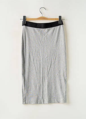 Jupe mi-longue gris GUESS femme