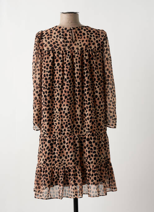 Robe courte marron NAF NAF pour femme