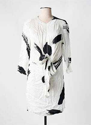 Robe courte blanc MANGO femme