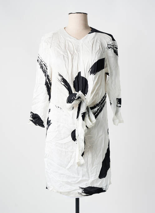 Robe courte blanc MANGO pour femme