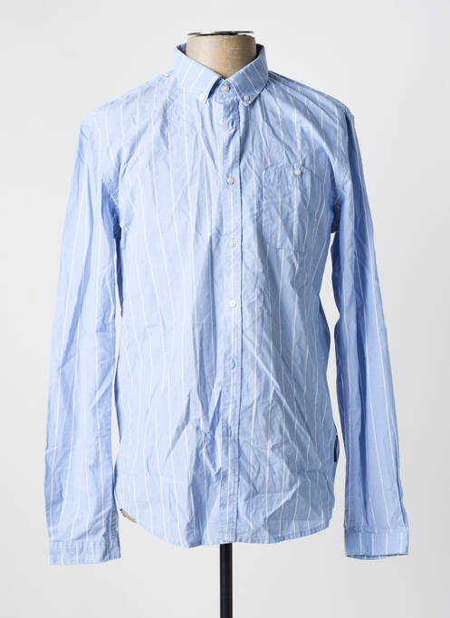 Chemise manches longues bleu TOM TAILOR pour homme
