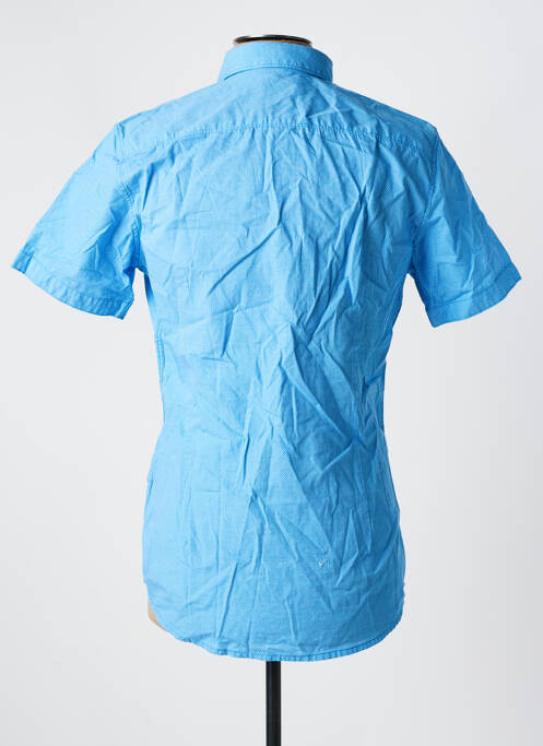Chemise manches courtes bleu TOM TAILOR pour homme