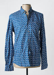 Chemise manches longues bleu LERROS homme