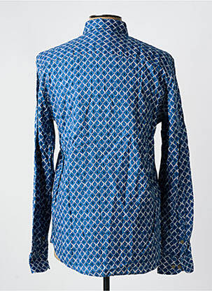 Chemise manches longues bleu LERROS homme