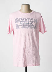 T-shirt rose SCOTCH & SODA pour homme seconde vue