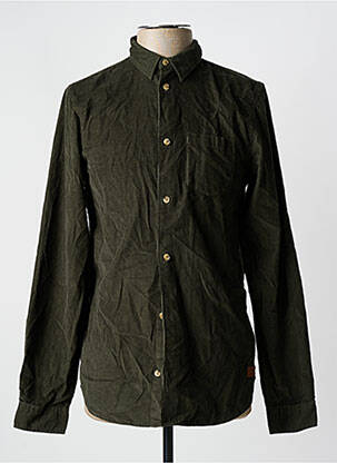 Chemise manches longues vert JACK & JONES garçon