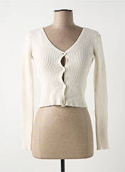 Gilet manches longues blanc SUBDUED pour femme seconde vue