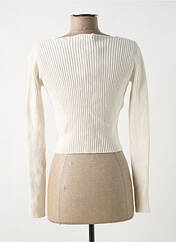 Gilet manches longues blanc SUBDUED pour femme seconde vue