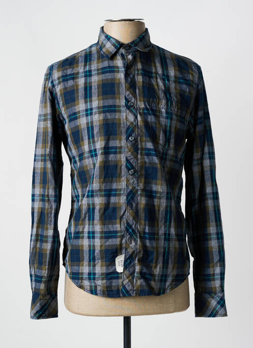 Chemise manches longues bleu EDC pour homme