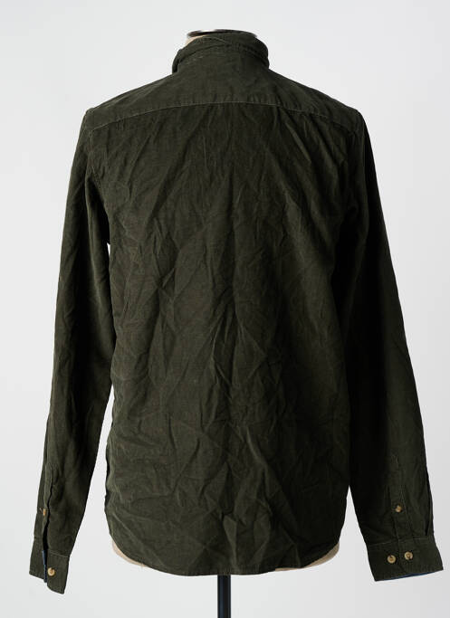 Chemise manches longues vert JACK & JONES pour garçon