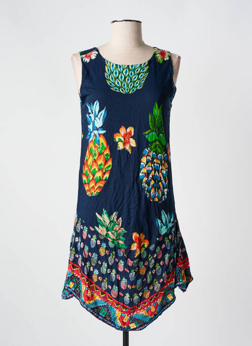 Robe courte bleu DESIGUAL pour femme