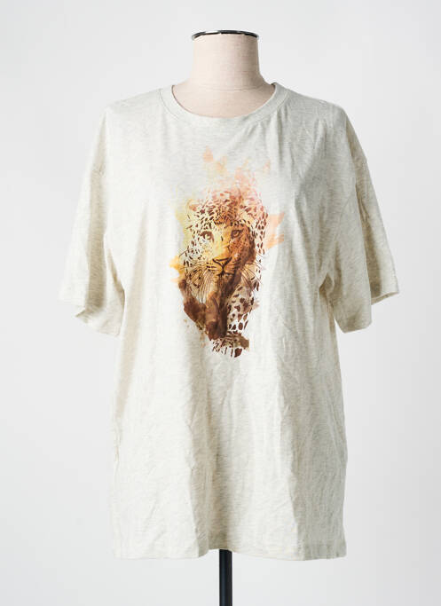 T-shirt gris VERO MODA pour femme