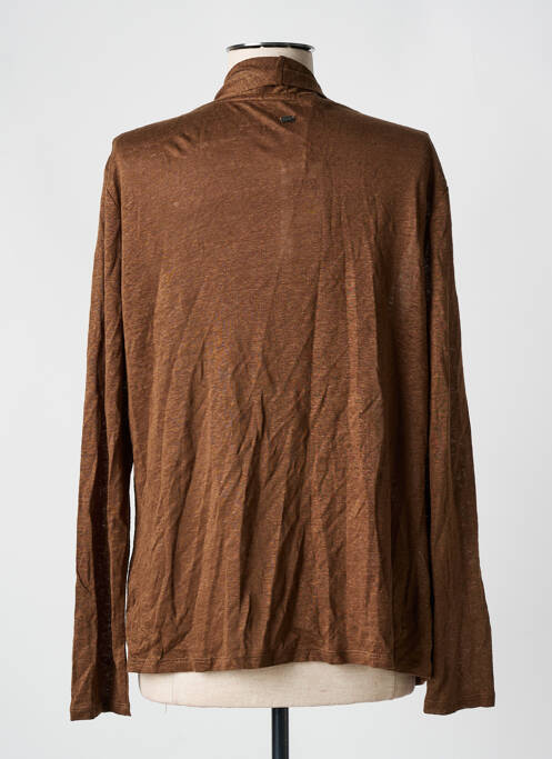 Gilet manches longues marron MEXX femme