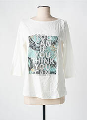 T-shirt blanc S.OLIVER pour femme seconde vue