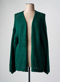 Gilet manches longues vert BELLITA femme