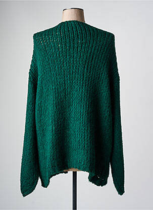 Gilet manches longues vert BELLITA femme
