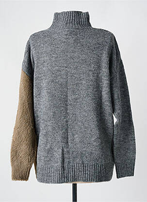 Pull col roulé gris NÜ femme