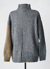 Pull col roulé gris NÜ pour femme seconde vue