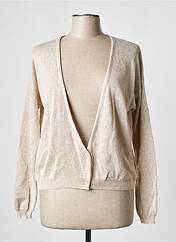 Gilet manches longues beige BELLITA pour femme seconde vue
