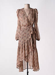 Robe mi-longue rose MORGAN femme