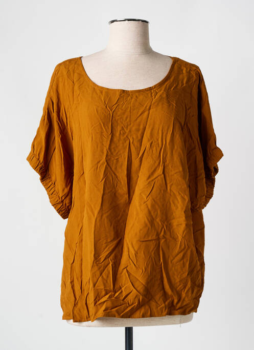 Blouse marron MORE & MORE pour femme