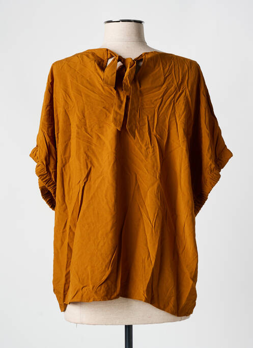 Blouse marron MORE & MORE pour femme