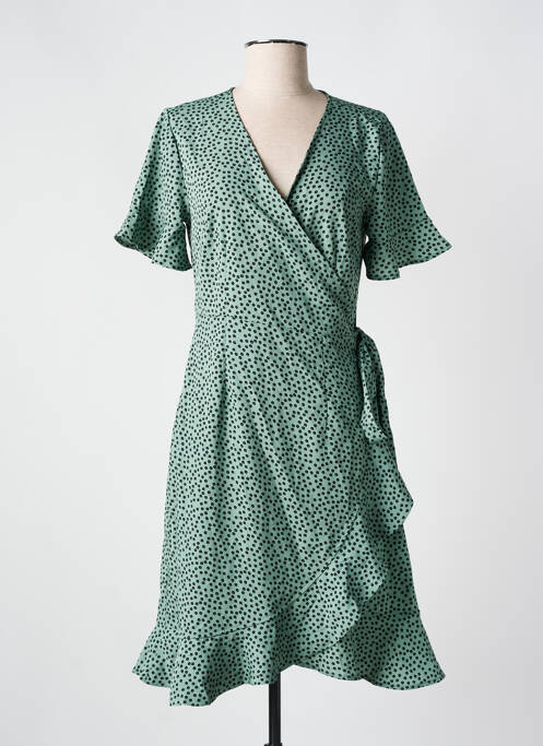 Robe mi-longue vert ONLY pour femme