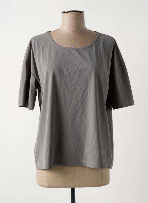 T-shirt gris LI Q pour femme