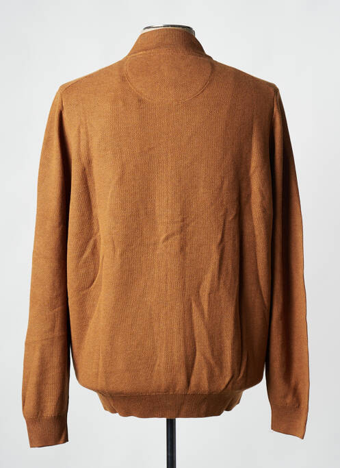 Gilet manches longues marron FYNCH-HATTON pour homme