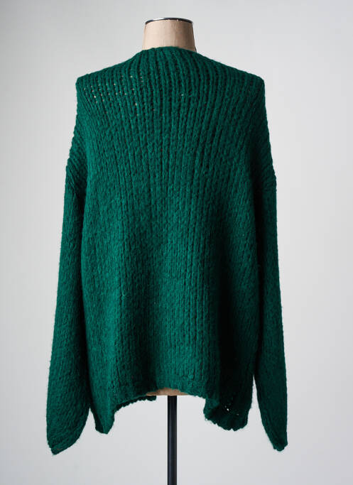 Gilet manches longues vert BELLITA pour femme