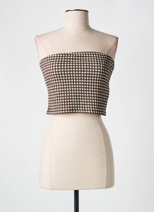 Top marron ONLY pour femme