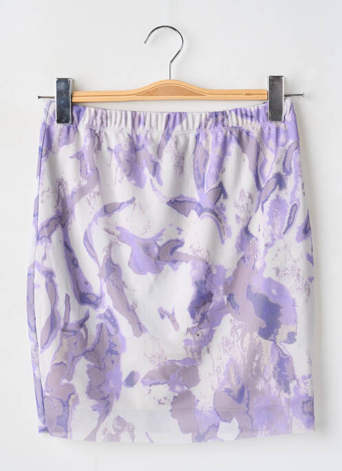 Jupe courte violet NOISY MAY pour femme