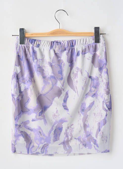 Jupe courte violet NOISY MAY pour femme