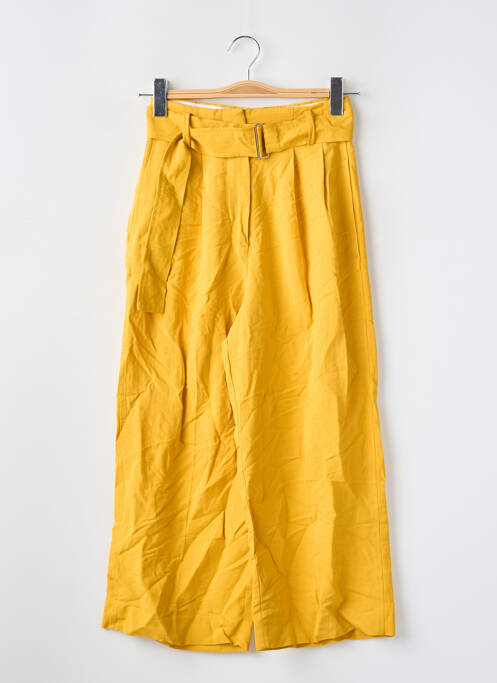 Pantalon chino jaune MANGO pour femme