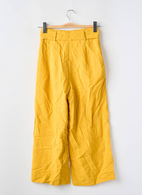 Pantalon chino jaune MANGO femme