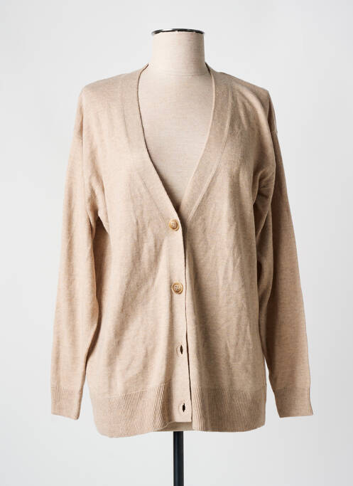 Gilet manches longues gris MANGO pour femme