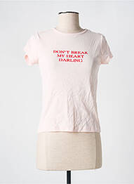 T-shirt beige SUBDUED femme