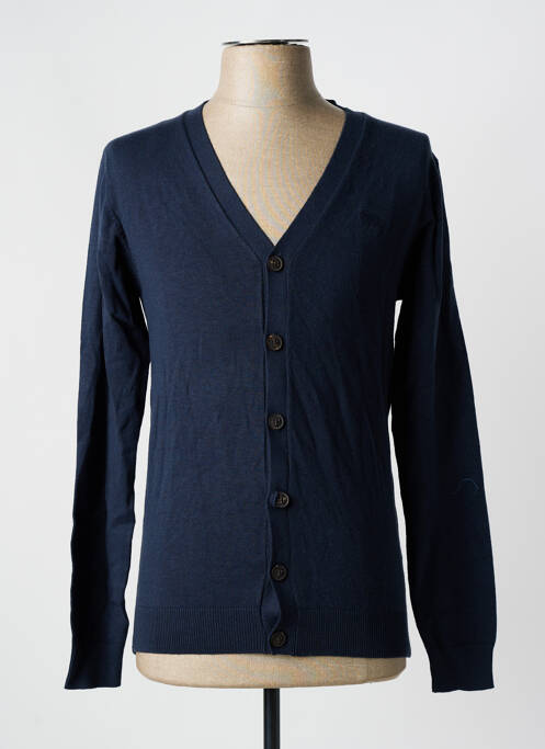 Gilet manches longues bleu BRUCE & BUTLER  pour homme