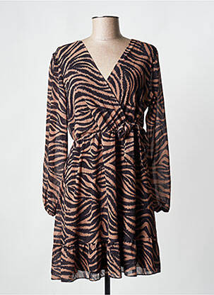 Robe courte marron HAILYS femme