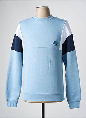 Pull bleu JACK & JONES pour homme