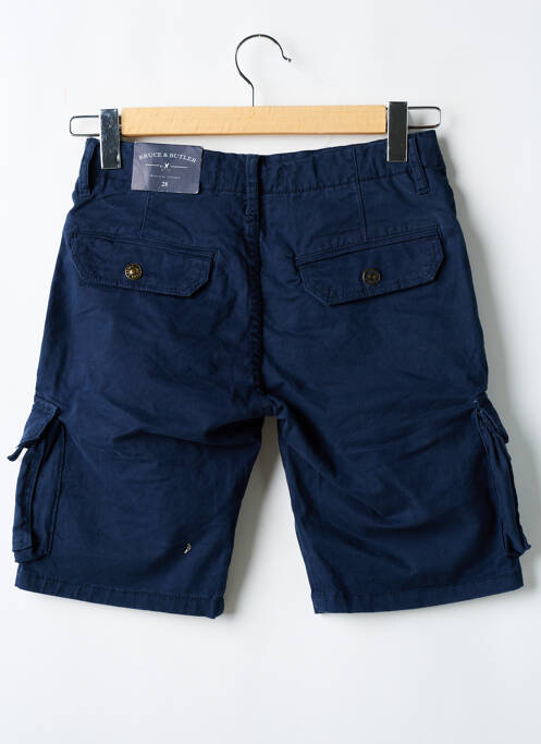 Bermuda bleu BRUCE & BUTLER  pour homme