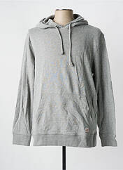 Sweat-shirt à capuche gris JACK & JONES pour homme seconde vue