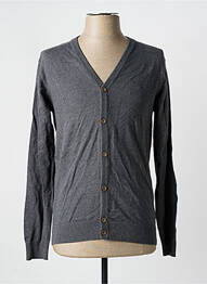 Gilet manches longues gris BRUCE & BUTLER  homme